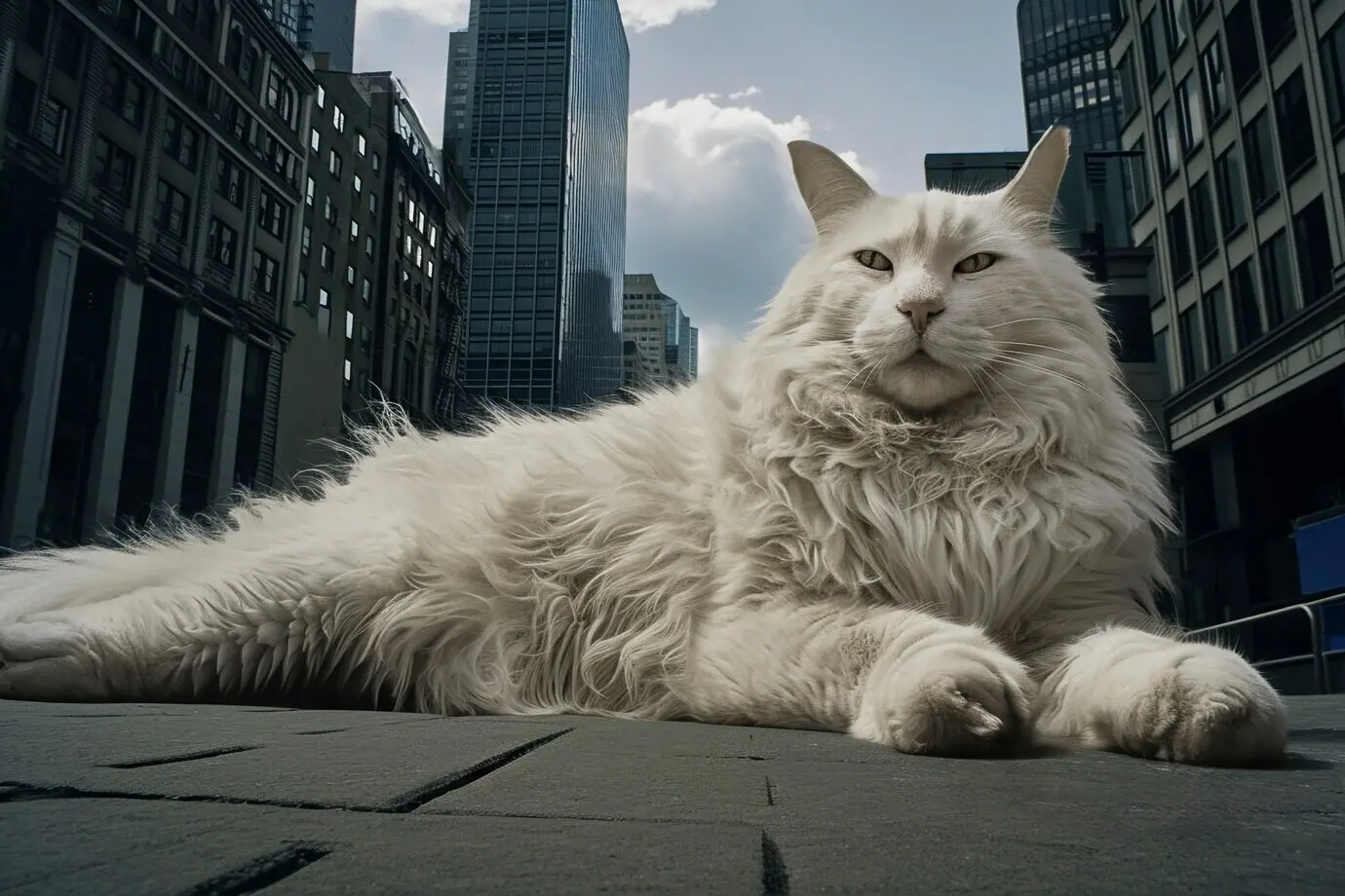 Digitale Kunst einer niedlichen Katze